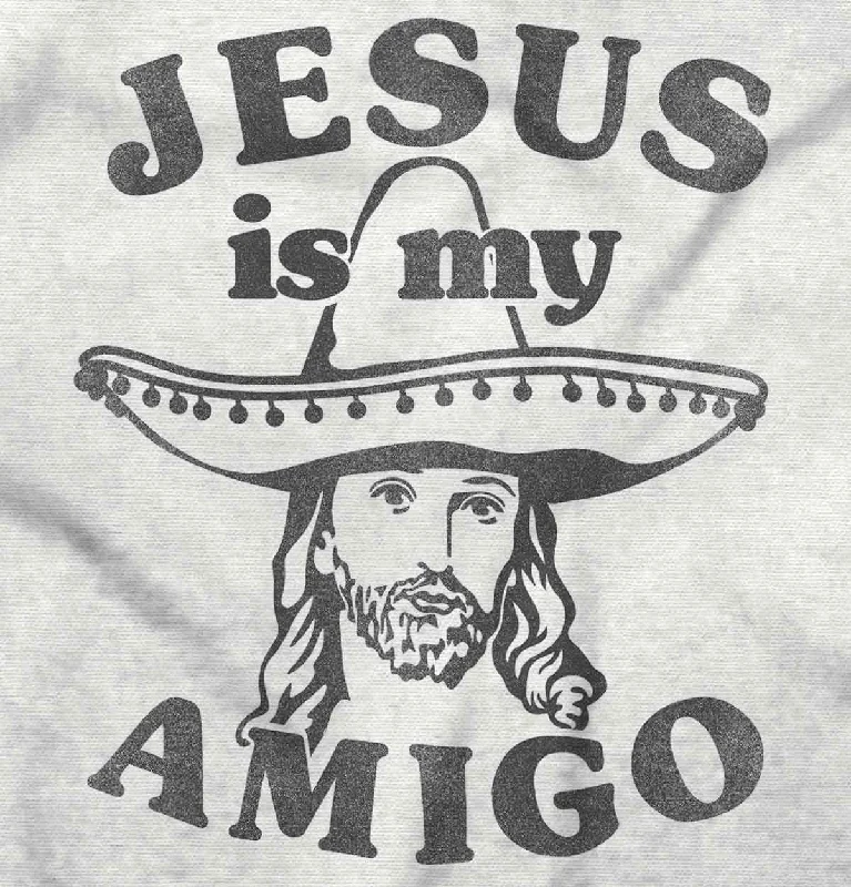 Amigo Jesus Junior Fit V-Neck T Shirt