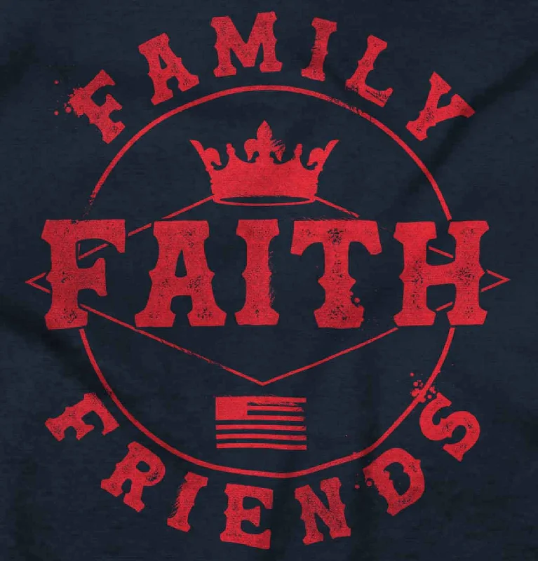 Faith Family Friends Junior Fit V-Neck T Shirt