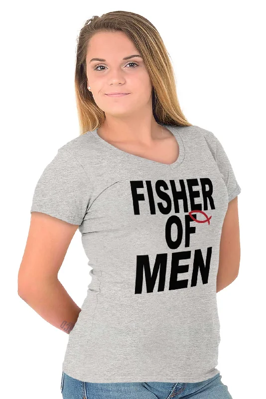 Fisher of Men Junior Fit V-Neck T-Shirt