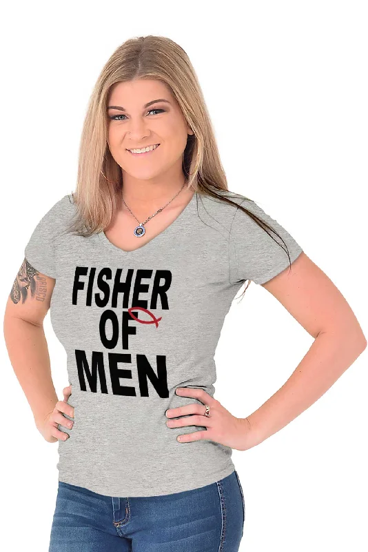 Fisher of Men Junior Fit V-Neck T-Shirt