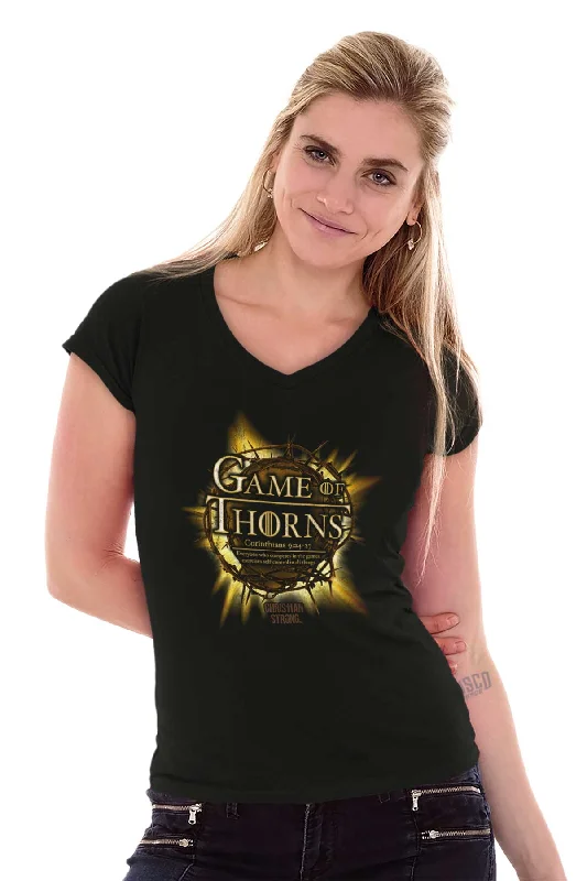 Game of Thorns Junior Fit V-Neck T-Shirt