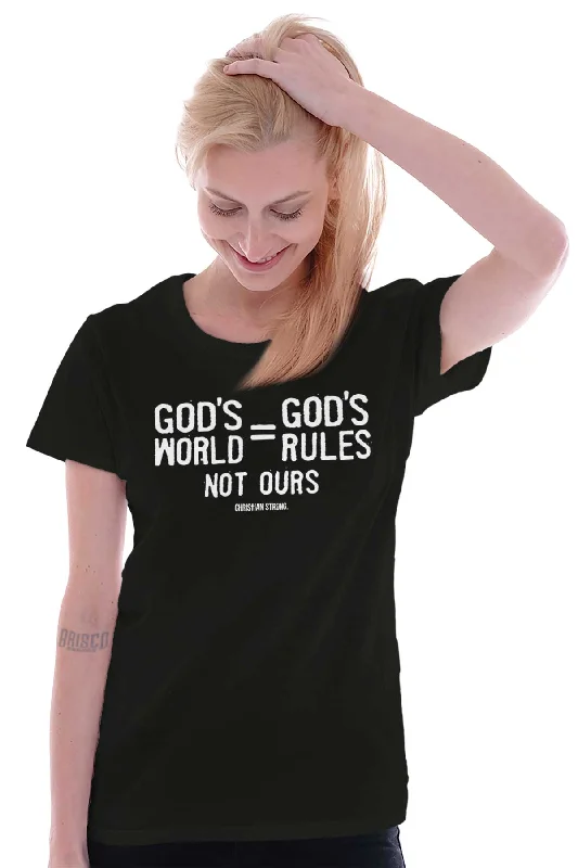 God's World Ladies T Shirt