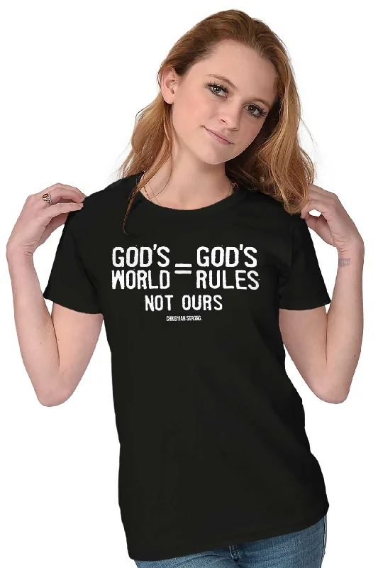 God's World Ladies T Shirt