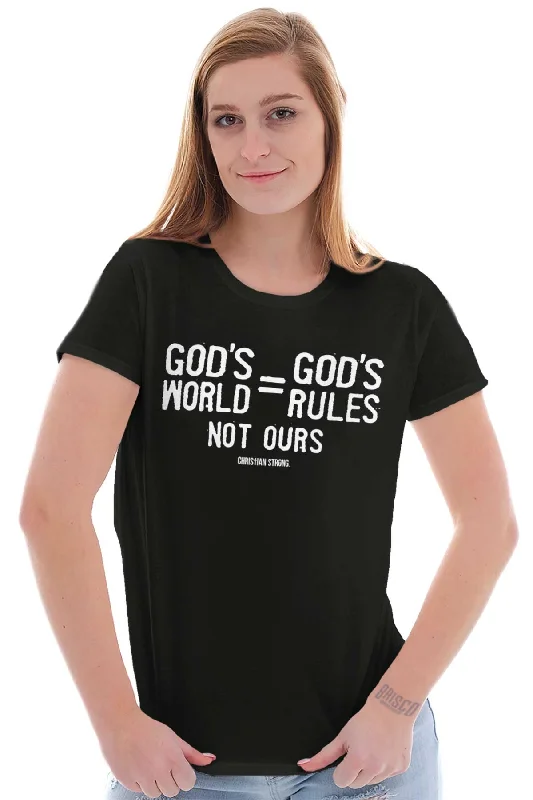 God's World Ladies T Shirt