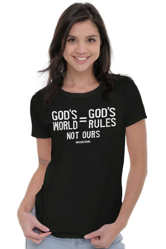 God's World Ladies T Shirt