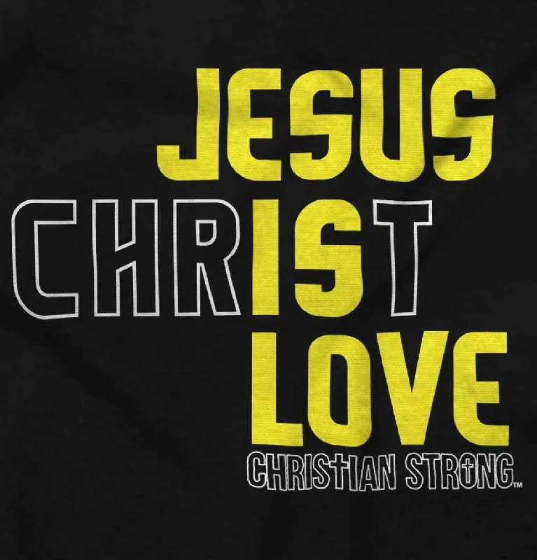 Jesus Christ Love Junior Fit V-Neck T-Shirt