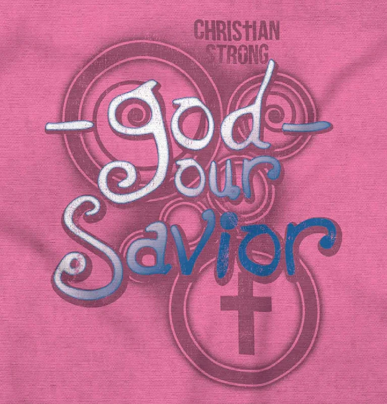 Our Savior Junior Fit V-Neck T-Shirt