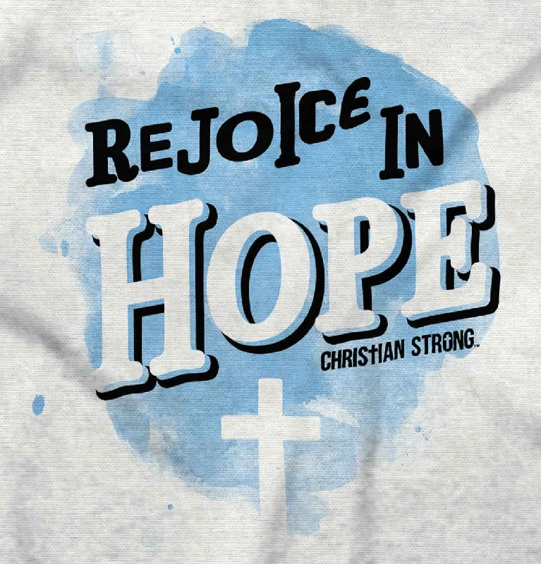 Rejoice in Hope Junior Fit V-Neck T-Shirt