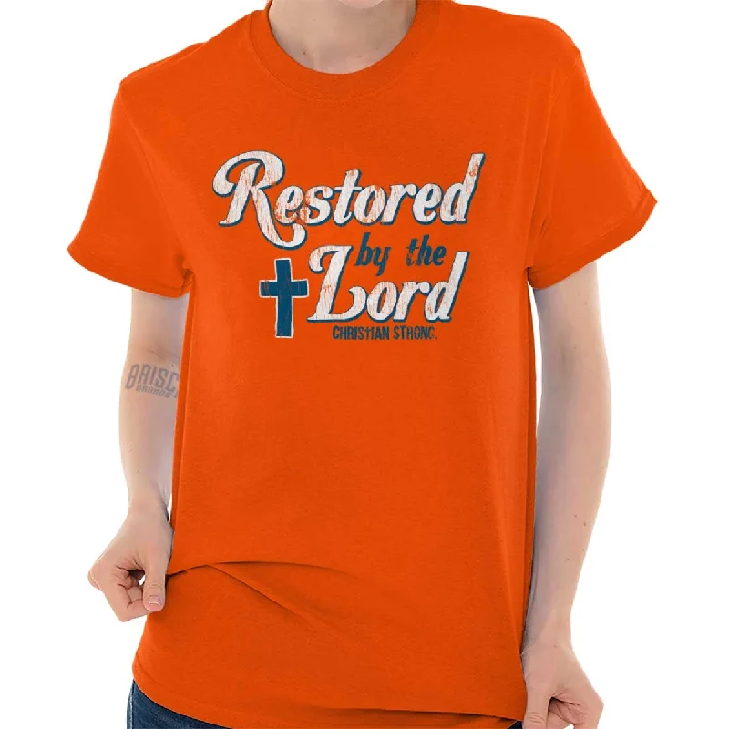 Restored by Lord Jes Ladies T Shirt