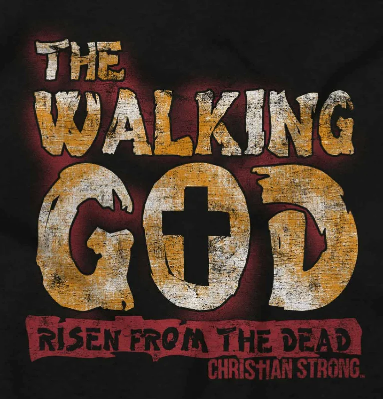 The Walking God Junior Fit V-Neck T-Shirt