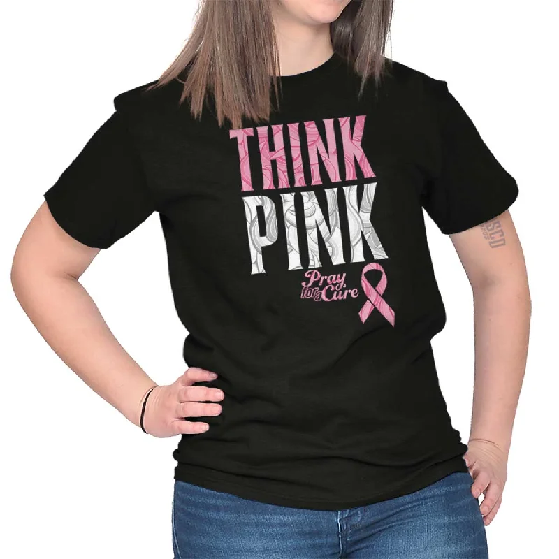 Think Pink Ribbon BC T Shirt