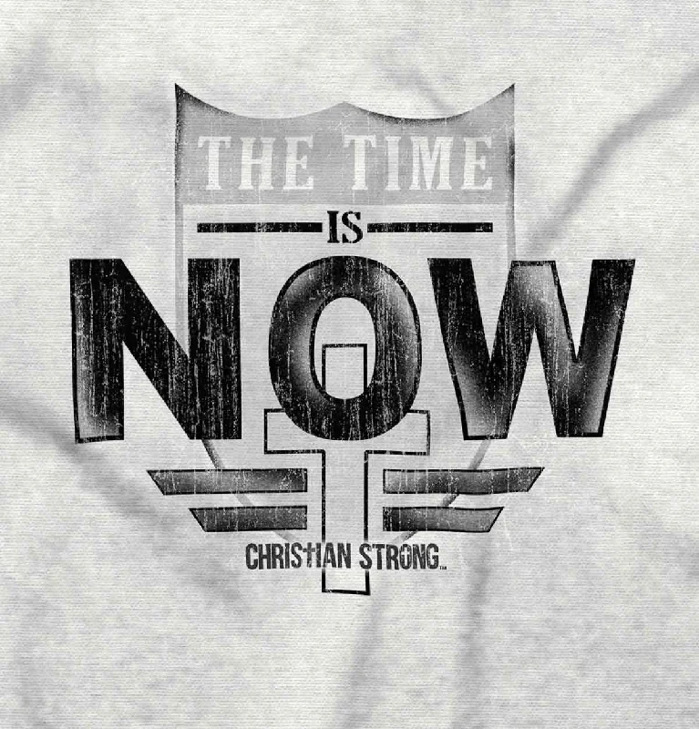 Time is Now Junior Fit V-Neck T-Shirt