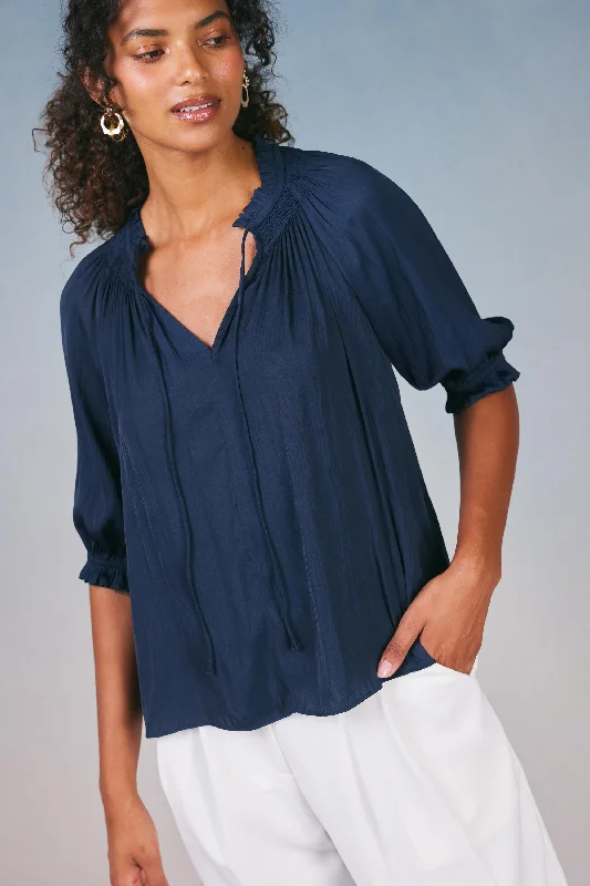 Angelica Pleated Blouse