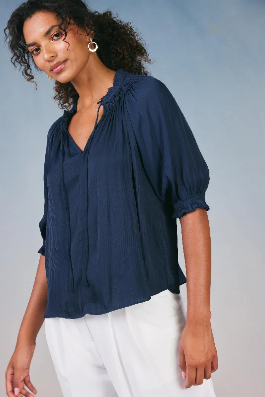 Angelica Pleated Blouse