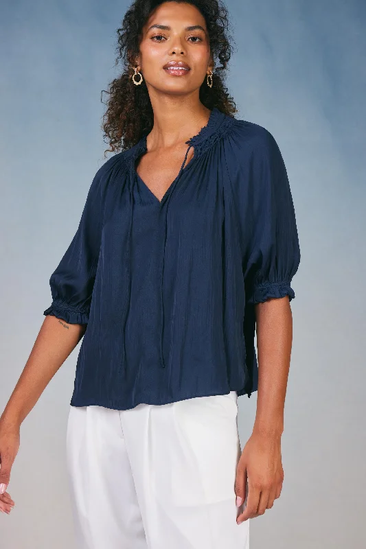 Angelica Pleated Blouse