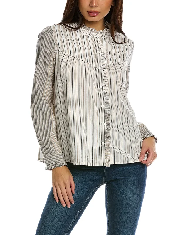 ba&sh Striped Blouse