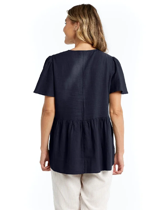 Betty Basics Abigail Blouse Night Shadow