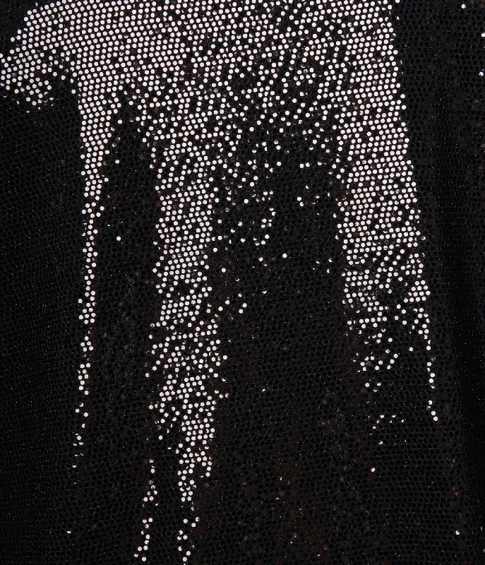 Black Sequin Glitter Cardigan