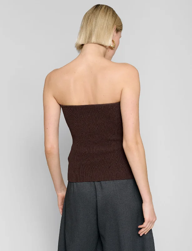 Cass Sweetheart Knit In Chocolate-BESTSELLER