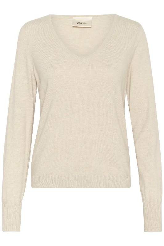 Cream Dela Knit Pullover