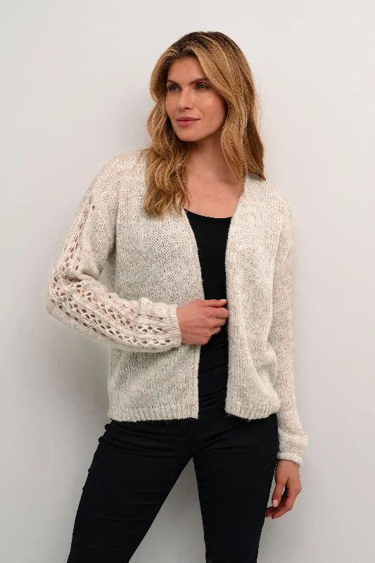 Cream Niso Knit Cardigan