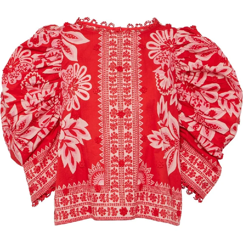 XSmall / flora tapestry red