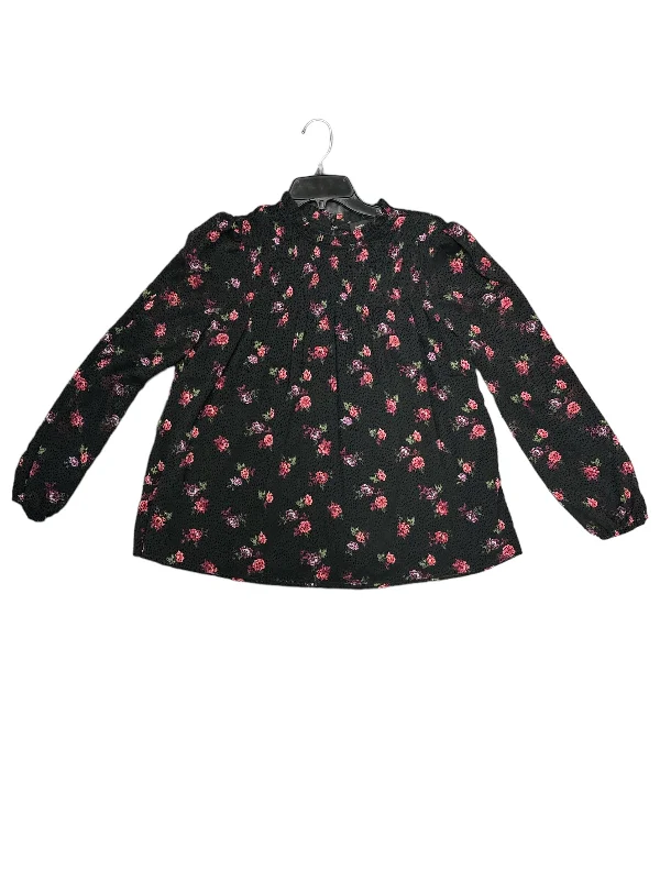 Floral Print Blouse Long Sleeve Banana Republic, Size S