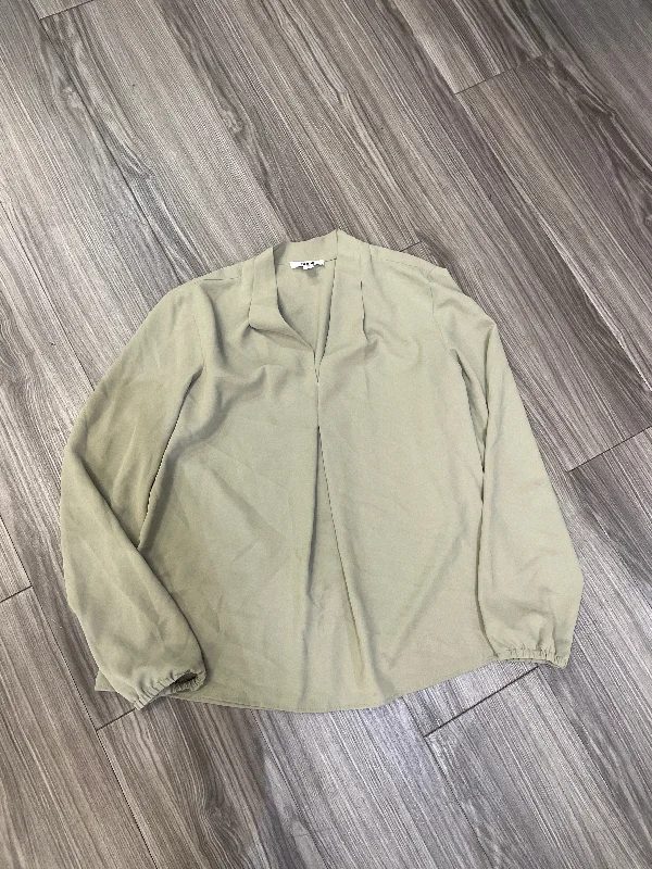 Green Blouse Long Sleeve Bar Iii, Size M