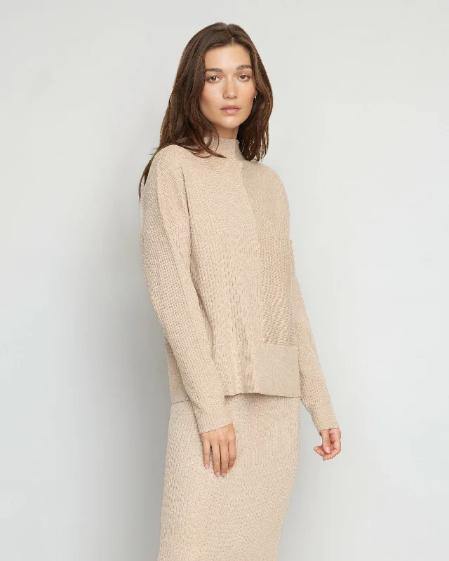 Juliana Directional Ribbed Sweater