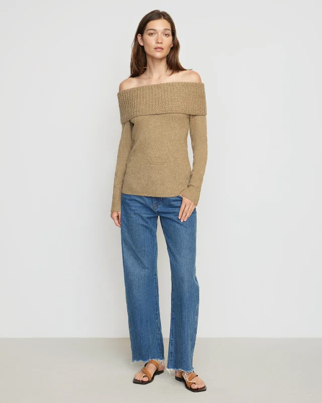 Kiana Ribbed Off-Shoulder Sweater