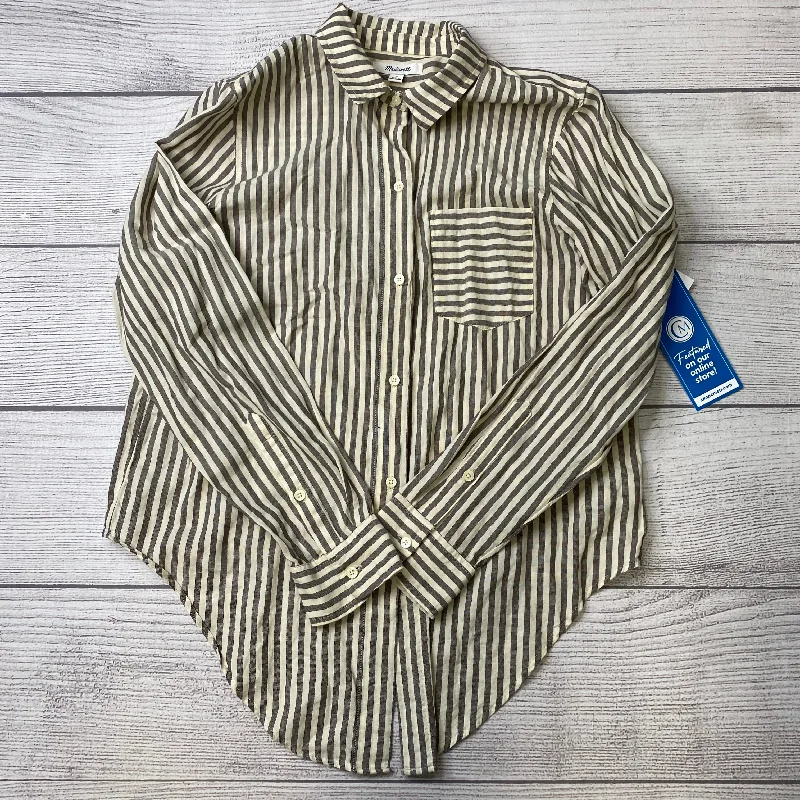 Striped Blouse Long Sleeve Madewell, Size M