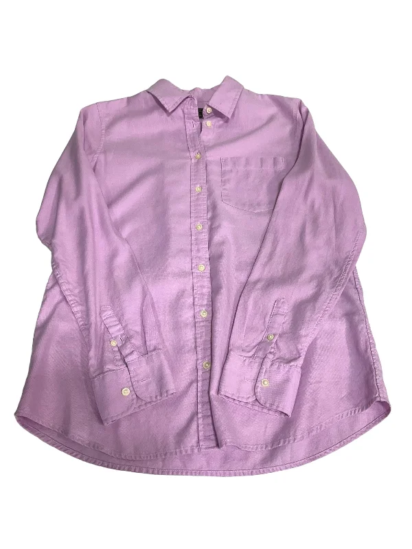 Violet Blouse Long Sleeve Banana Republic O, Size S