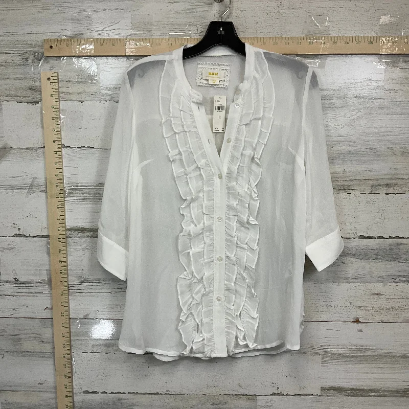 White Blouse Long Sleeve Maeve, Size Xs