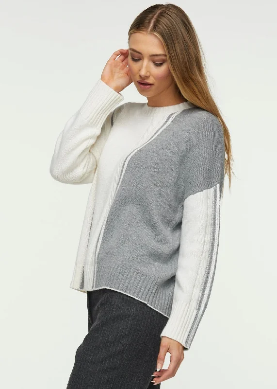 Zaket & Plover Cable Trim Sweater