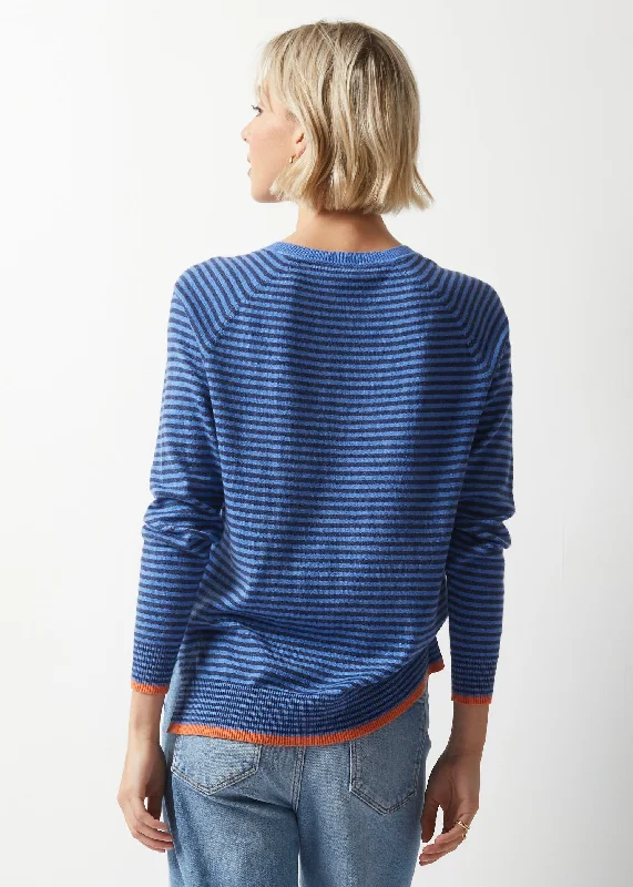 Zaket & Plover Essential Stripe V-Neck Sweater