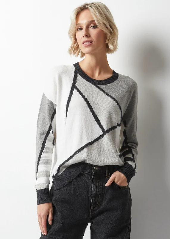 Zaket & Plover Mosaic Intarsia Sweater