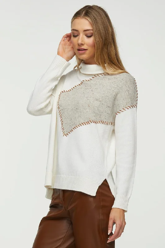 Zaket & Plover Shoulder Patch Sweater