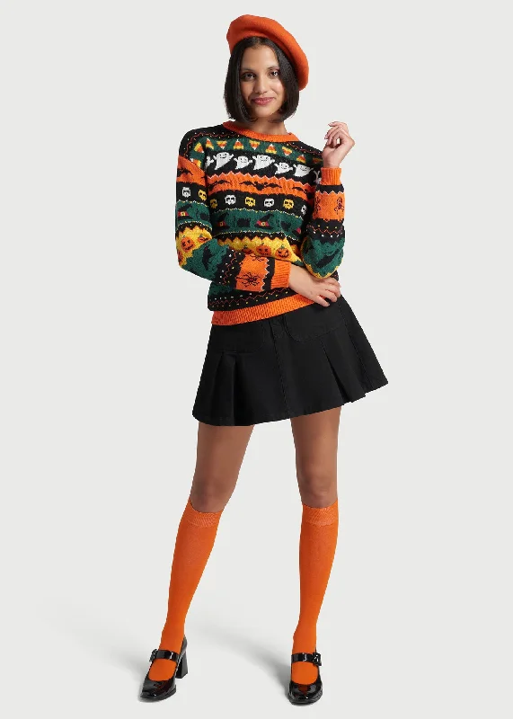 Fright Night Delight Fair Isle Sweater