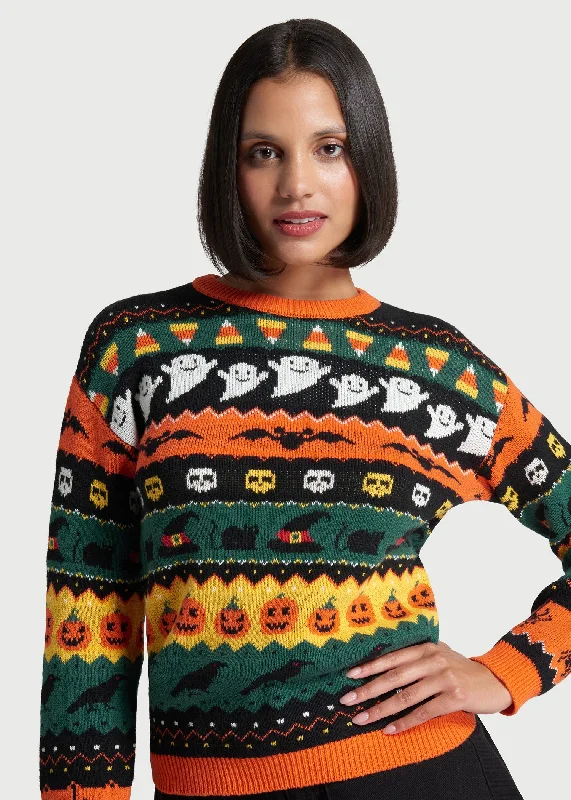 Fright Night Delight Fair Isle Sweater