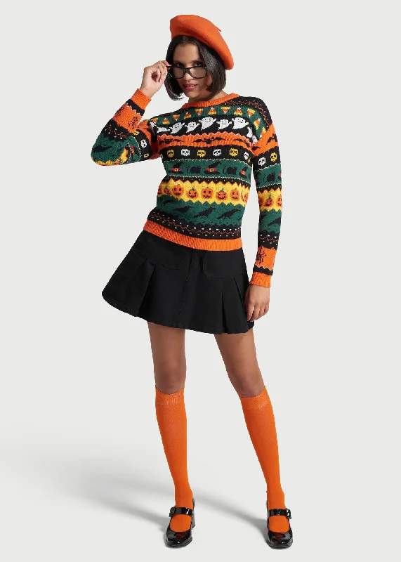 Fright Night Delight Fair Isle Sweater