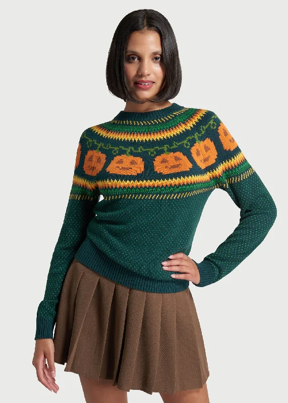 Give 'Em Pumpkin To Talk About Fair Isle Sweater