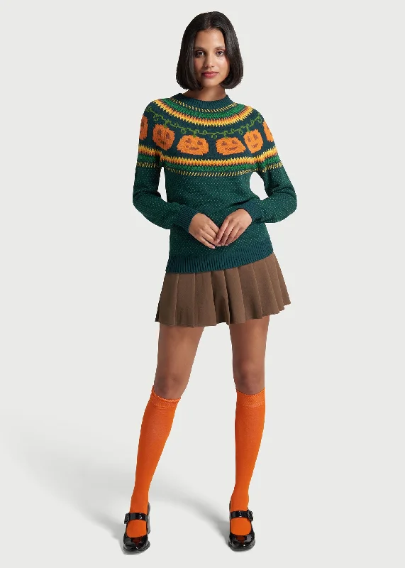 Give 'Em Pumpkin To Talk About Fair Isle Sweater