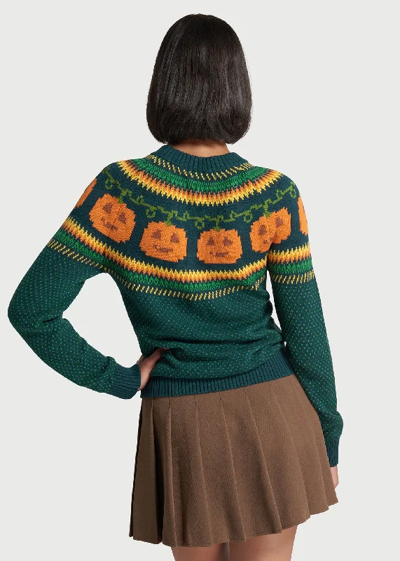 Give 'Em Pumpkin To Talk About Fair Isle Sweater