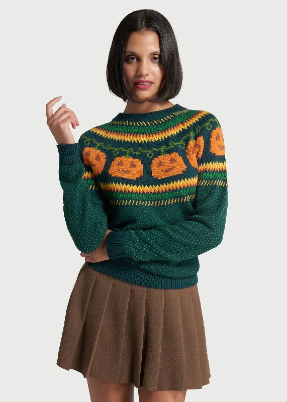 Give 'Em Pumpkin To Talk About Fair Isle Sweater