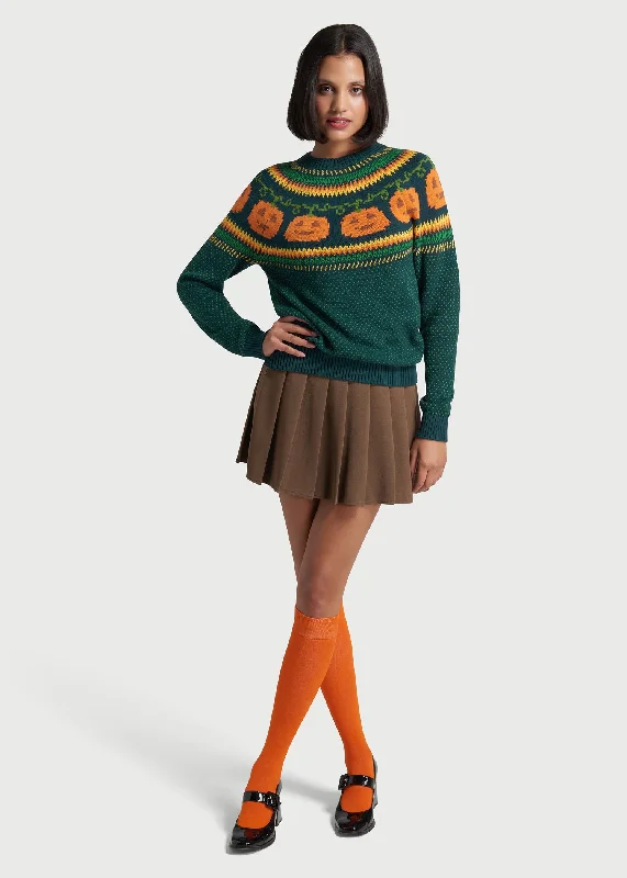 Give 'Em Pumpkin To Talk About Fair Isle Sweater