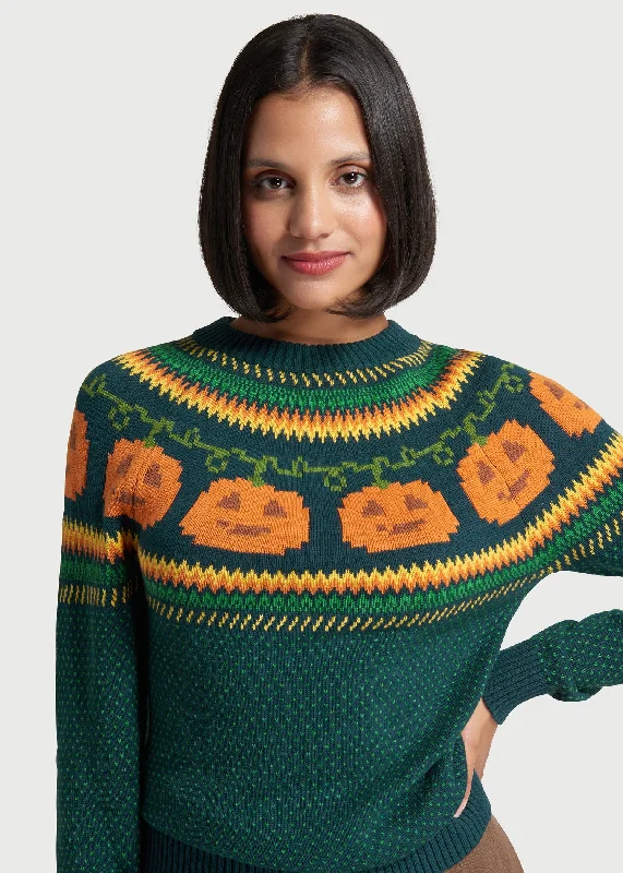 Give 'Em Pumpkin To Talk About Fair Isle Sweater