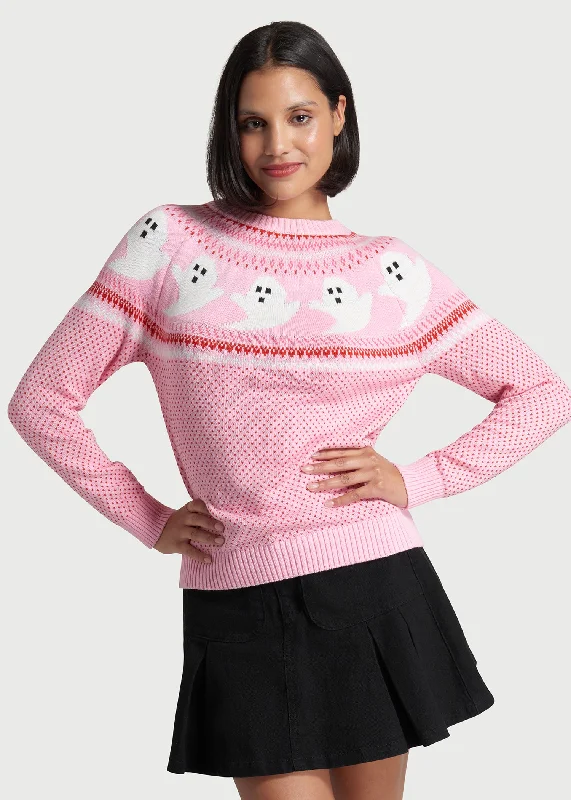 You've Been Ghosted Fair Isle Sweater