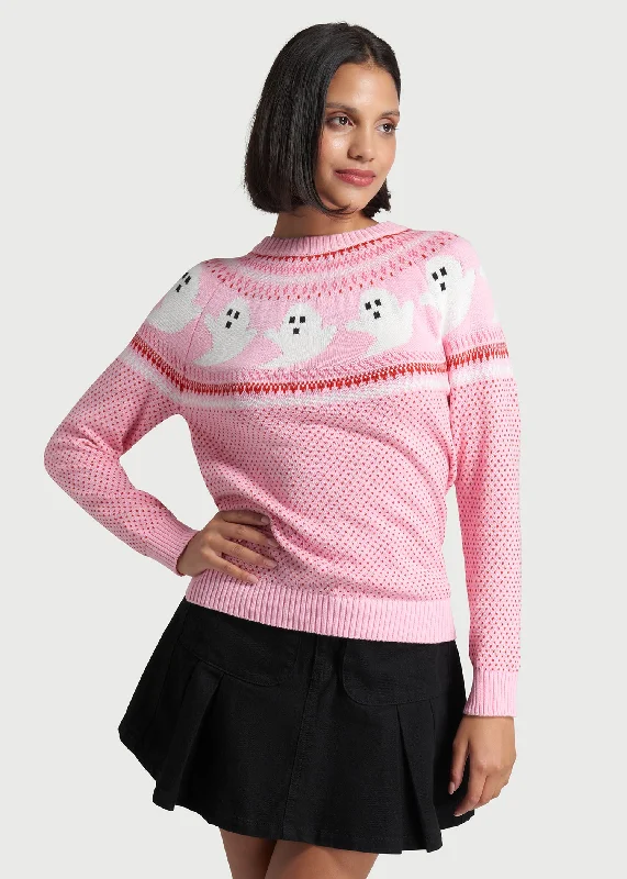 You've Been Ghosted Fair Isle Sweater