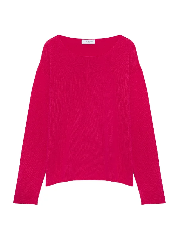 CC Cammie Cherrie/P Boat Neck Jumper