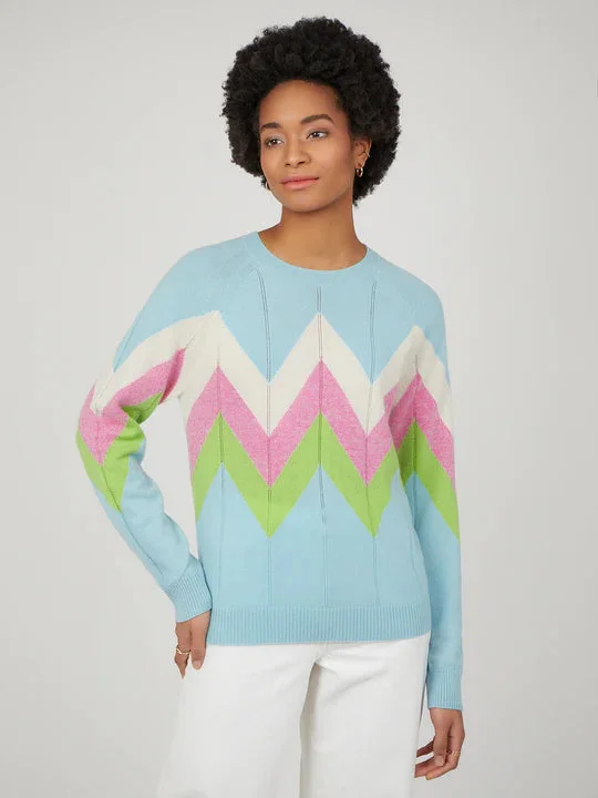 CC Enola Englared Zig Zag Blu Jumper